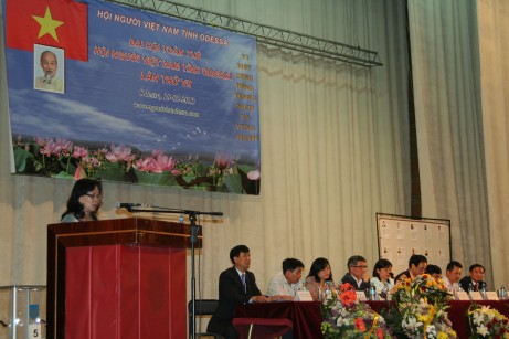 Bài phát biểu chúc mừng Đại hội lần 7 của Hội người Việt nam tp Kiev