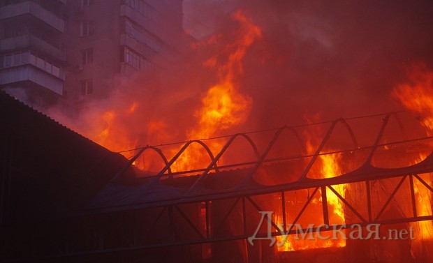 Odessa: Cháy lớn tại chợ vật liệu xây dựng