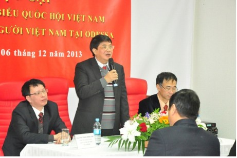 Bài phát biểu của ông Nguyễn Đức Hải, quyền Trưởng đoàn Đại biểu Quốc hội, trong cuộc gặp với cộng đồng người Việt Nam tại Odessa