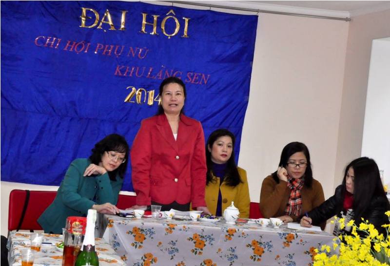 Đại hội chi hội phụ nữ Làng sen