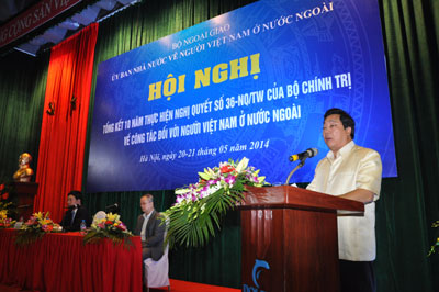 Hội nghị tổng kết 10 năm thực hiện Nghị quyết 36-NQ/TW về công tác đối với người Việt Nam ở nước ngoài