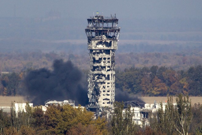 Những hình ảnh rợn người về cuộc chiến ở Donetsk