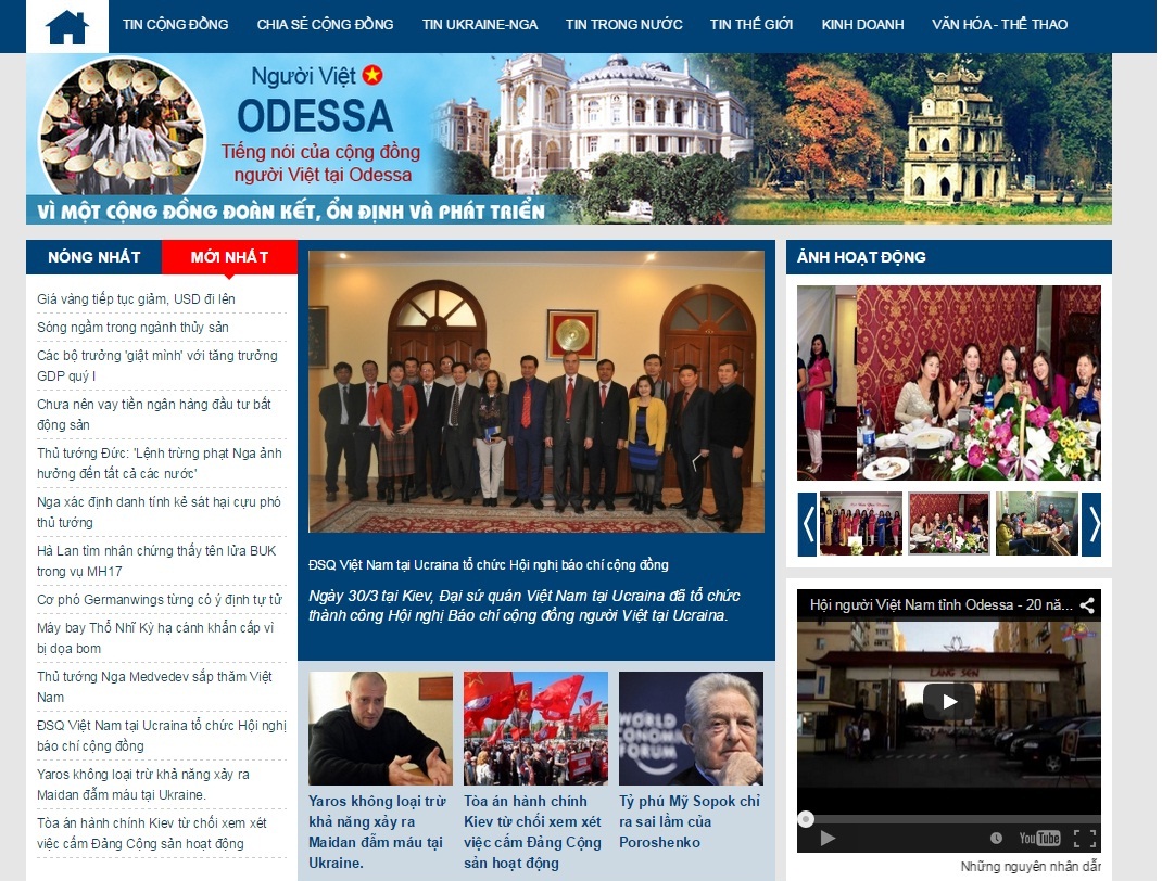 Tổng quan về Báo điện tử Người Việt Odessa