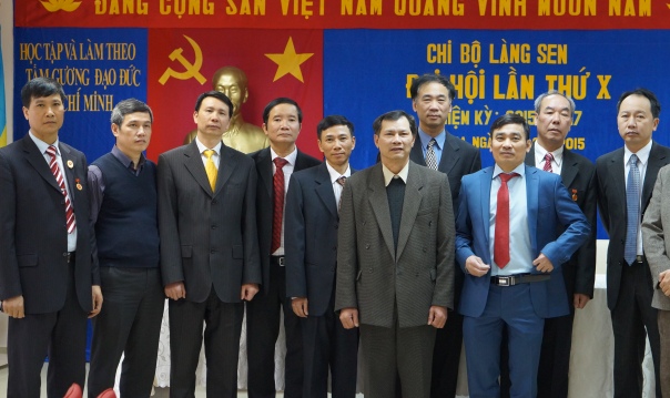Chi bộ Làng Sen tiến hành Đại hội lần X nhiệm kì 2015 - 2017