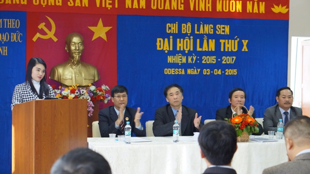 Chi bộ Làng Sen tiến hành Đại hội lần X nhiệm kì 2015 - 2017