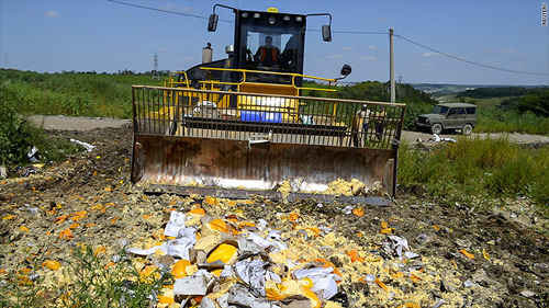 Nga hủy hàng trăm tấn thực phẩm nhập từ phương Tây