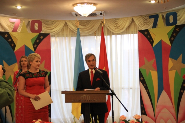 Đại sứ quán Việt Nam long trọng kỷ niệm 70 năm Quốc khánh Việt Nam tại Ucraina