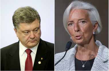Tổng thống Poroshenko và Giám đốc Quỹ IMF Lagard cùng nỗ lực hợp tác để thực hiện các điều kiện của IMF