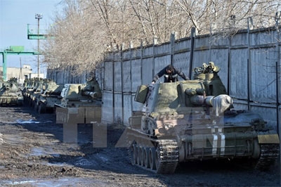 Ukraine hoàn tất rút vũ khí hạng nhẹ ra khỏi khu vực giới tuyến