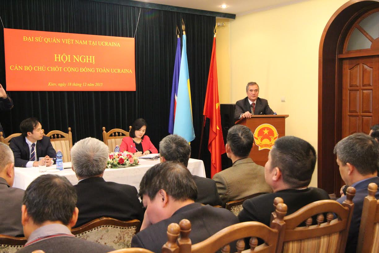 Hội nghị cán bộ chủ chốt Cộng đồng Việt Nam tại Ukraine