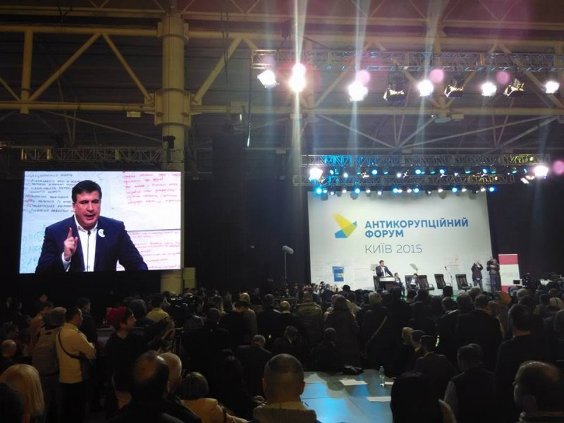 Tỉnh trưởng Odessa Saakasvili tổ chức Hội nghị chống tham nhũng lần 2 tại Kiev