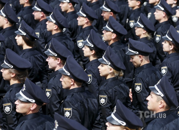 Tại Kiev diễn ra biểu tình ủng hộ cảnh sát tuần tra