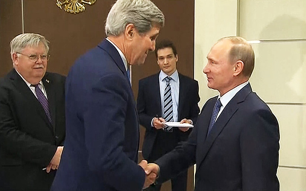 Ngoại trưởng Mỹ Kery chuẩn bị cho Putin " Món quà bất ngờ" trong chiếc Vali đỏ: " Ngài sẽ ngạc nhiên"
