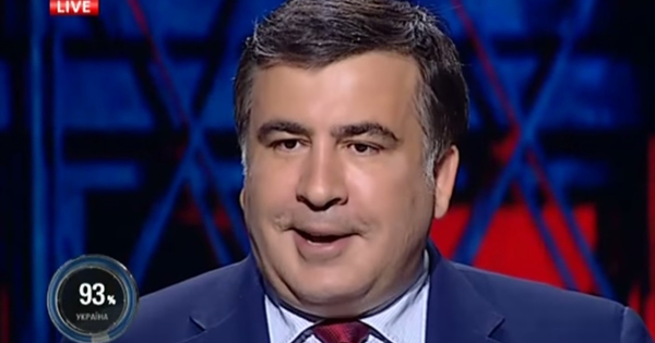 Tỉnh trưởng Odessa Saakasvili và Chervonhenko suýt choảng nhau trong chương trình truyền hình trực tuyến