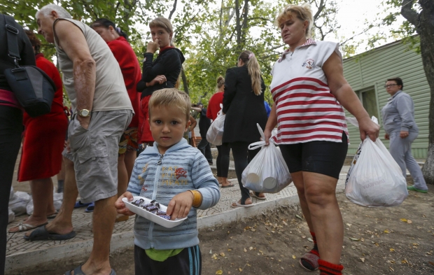 Phần lớn những người dân sơ tán đến từ miền Đông Ukraine phải cố sống sót với 1300 grivna/ tháng