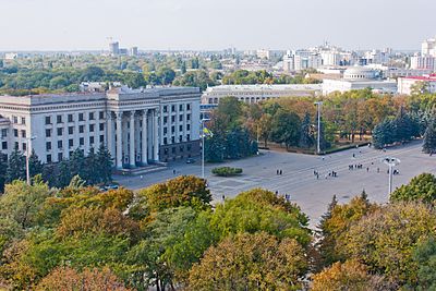 Tại Quảng trường Kulikovoe Pole Odessa, cảnh sát bắt giữ sáu người