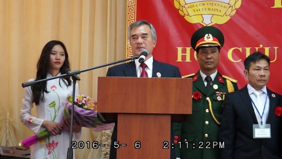 Phát biểu của Đại sứ Nguyễn Minh Trí tại Đại hội thành lập Hội Cựu chiến binh Việt Nam toàn Ucraina