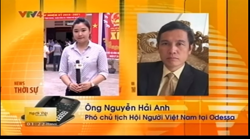 VTV4 Phỏng vấn trực tuyến về vụ Làng Sen với ông Nguyễn Hải Anh - PCT Hội người VN tại Odessa