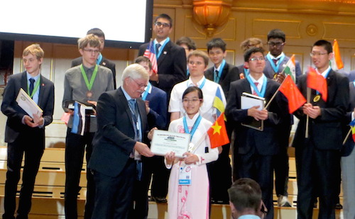 Học sinh Việt giành giải 'Nữ sinh châu Á đạt kết quả cao nhất' Olympic Vật lý quốc tế