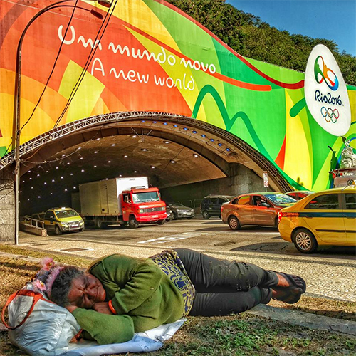 Người Brazil chia sẻ bức ảnh 'đau lòng' để chỉ trích Olympic 2016