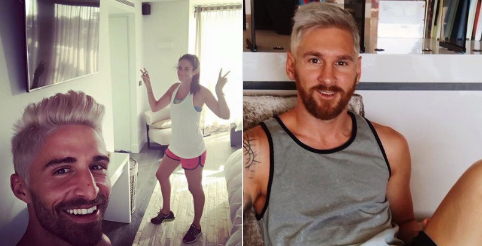 Messi nhuộm tóc trắng, bị dân mạng châm biếm