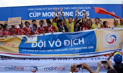 Đánh bại SLNA, Viettel bảo vệ ngôi vô địch U13 toàn quốc