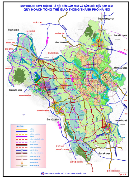 Hà Nội công bố quy hoạch giao thông đến 2030