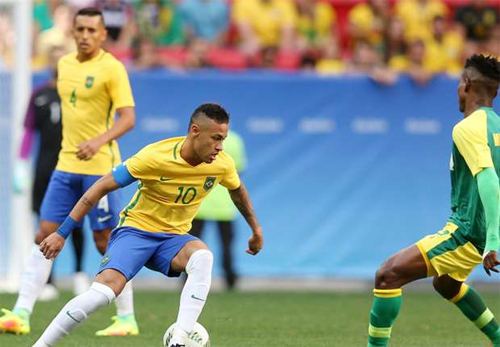 Neymar tịt ngòi, Brazil khởi đầu chật vật tại Olympic