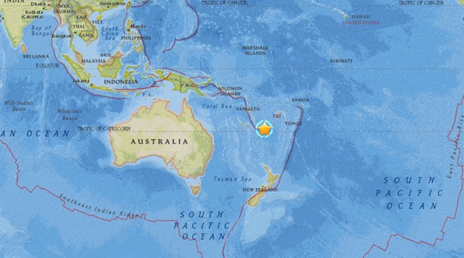 Động đất 7,6 độ richter ở Thái Bình Dương, cảnh báo sóng thần