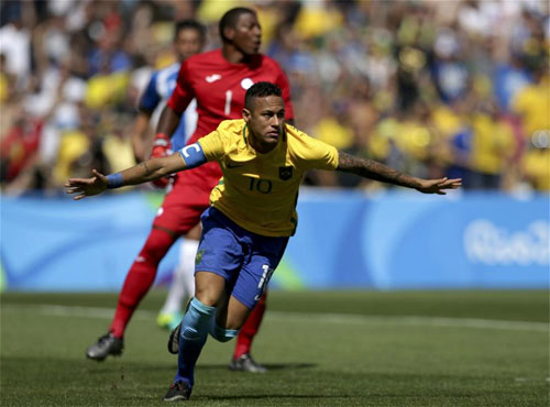 Neymar phá kỷ lục ghi bàn nhanh tại Olympic