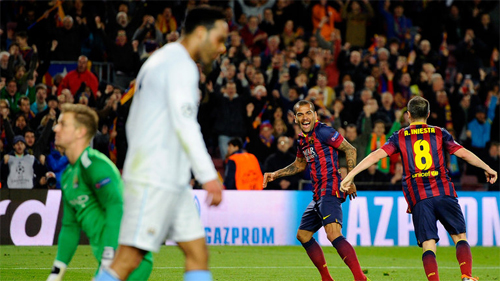Man City toàn thua khi đối đầu Barca