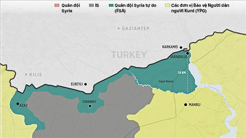 IS bị đẩy lùi hoàn toàn khỏi biên giới với Thổ Nhĩ Kỳ
