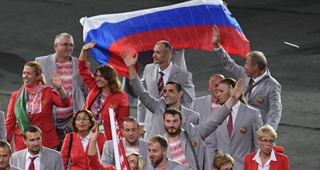Đeo cờ Nga ở Paralympic, Belarus
