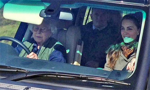 Nữ hoàng Anh 90 tuổi lái xe chở cháu dâu Kate đi picnic