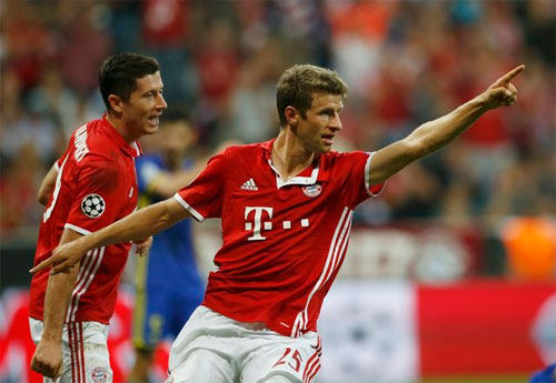 Bayern đè bẹp đội bóng của Nga ở Champions League