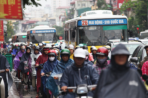 Đề xuất hạn chế ôtô theo giờ, cấm xe máy ngoại tỉnh ở Hà Nội