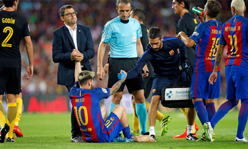 Messi dính chấn thương, nghỉ thi đấu ba tuần