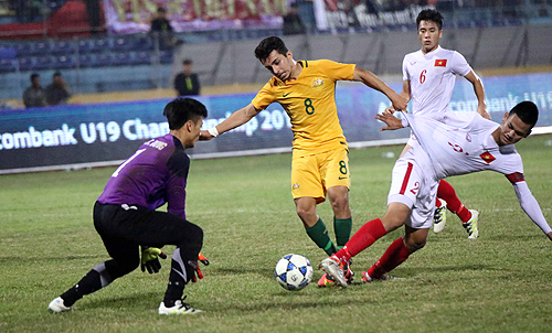 Việt Nam thua đậm Australia tại bán kết giải U19 Đông Nam Á