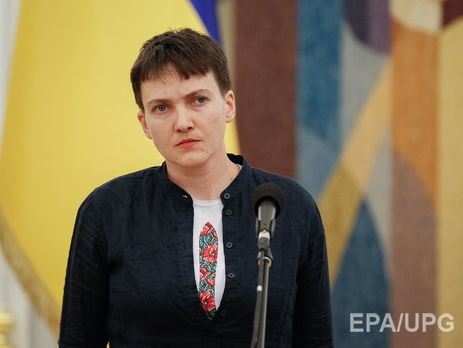 Savchenko tuyên bố về dự định bảo vệ luật Savchenko