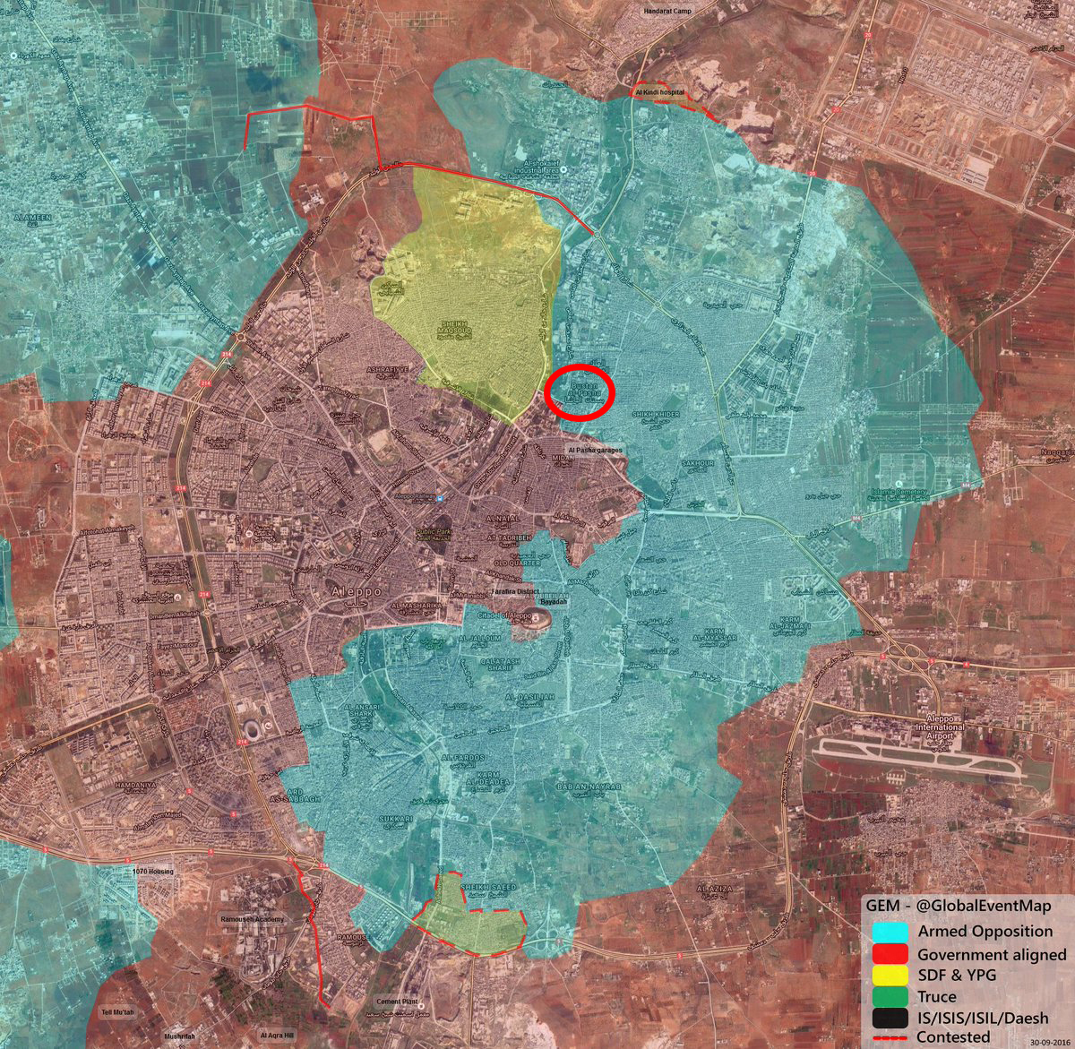 Quân đội Syria tử chiến với phiến quân ở Aleppo