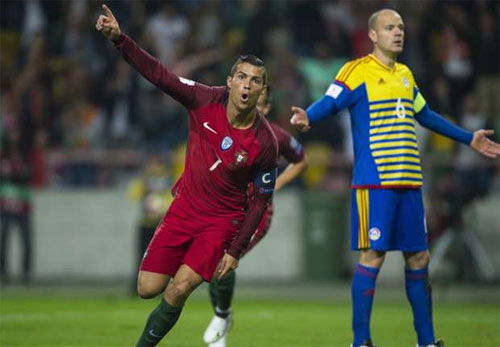 Ronaldo ghi bốn bàn, Bồ Đào Nha đại thắng tại vòng loại World Cup