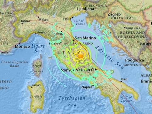 Hai trận động đất làm rung chuyển miền trung Italy