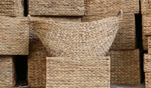 Nghề đan bèo tây xuất ngoại ở Ninh Bình