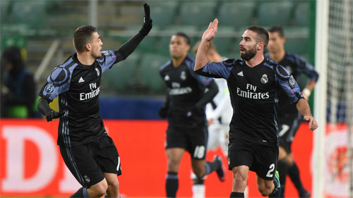 Real chia điểm cho Legia sau khi dẫn trước hai bàn