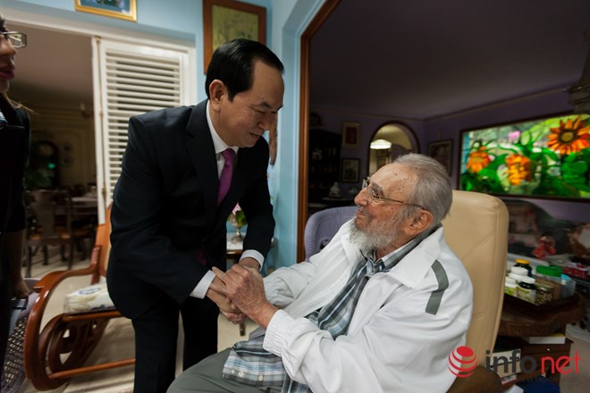 Chủ tịch nước Trần Đại Quang hội kiến lãnh tụ Cuba Fidel Castro