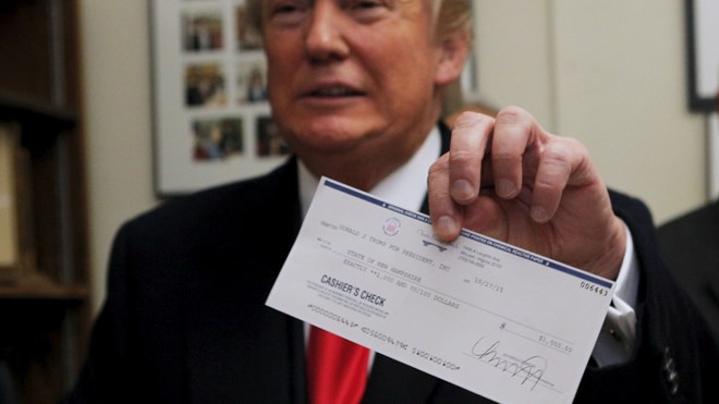 Tổng thống đắc cử Mỹ Donald Trump có bao nhiêu tiền?