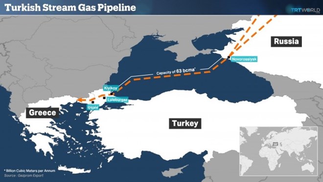 Quốc hội Thổ Nhĩ Kỳ ủng hộ thúc đẩy dự án khí đốt với Nga