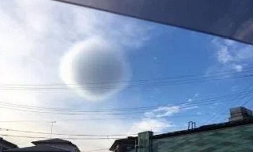 Đám mây tròn như quả bóng gây sốt mạng xã hội Nhật