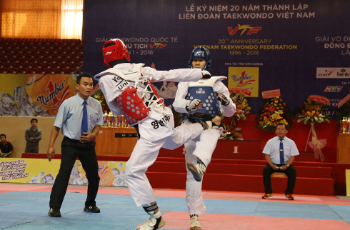 Chủ nhà Việt Nam thắng lớn tại giải taekwondo quốc tế