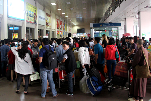 Tân Sơn Nhất sẽ đón 2,5 triệu hành khách dịp Tết